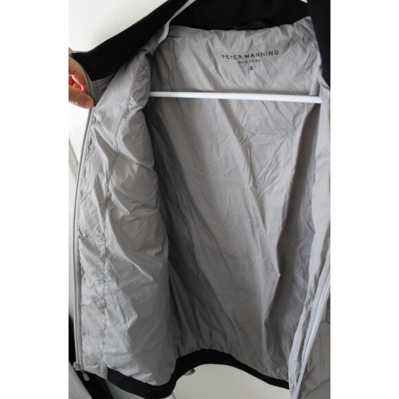 Peter Manning Size 3 New York Grey Duck Down Puffer Jacket zip pockets - Picture 7 of 13